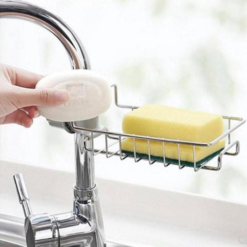 Jual H Ikea Stainless Steel Faucet Storage Rack Sink Hanging Organization Holder For Bathroom Kitchen Online November 2020 Blibli