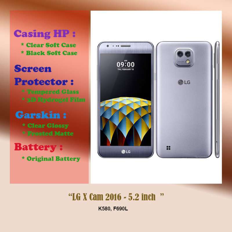 LG X Cam 2016 inch Case Screen Protector Battery Dll