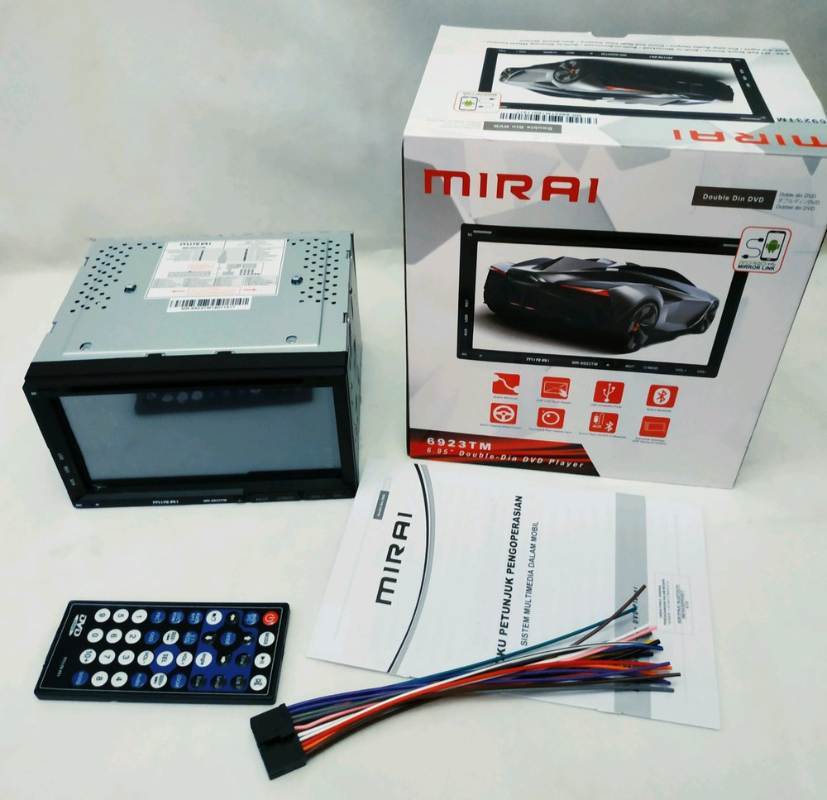 Jual Mirai 6923 Tm Double Din Mirrorlink Head Unit 6 95 Inch Audio Mobil Terbaru Oktober 2021 Harga Murah Kualitas Terjamin Blibli