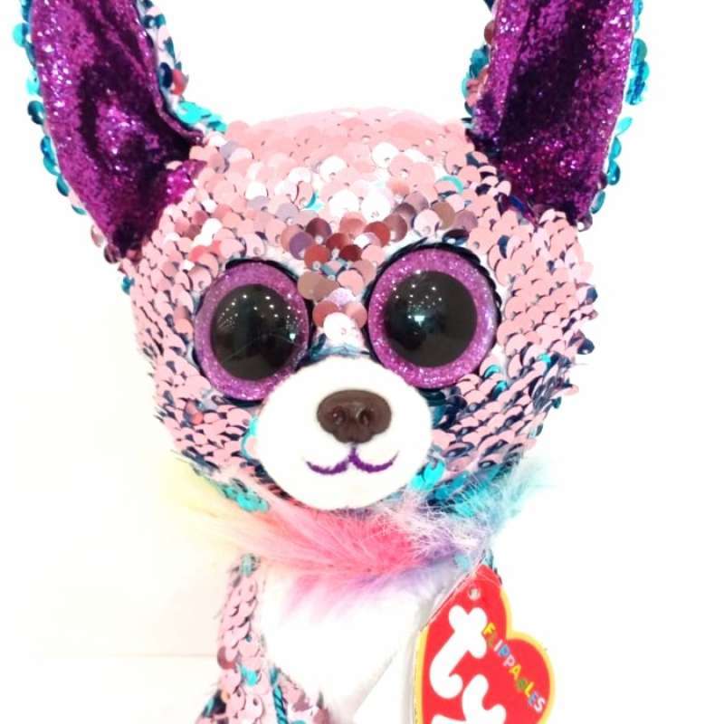 Jual TY Beanie Boos Flippables Yappy Purple Cihuahua R