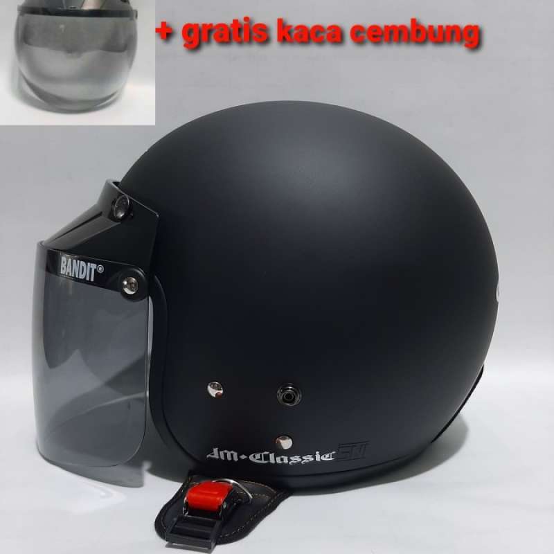 Jual HELM JM CLASIC ORIGINAL Free Kaca visor di Seller UL UL