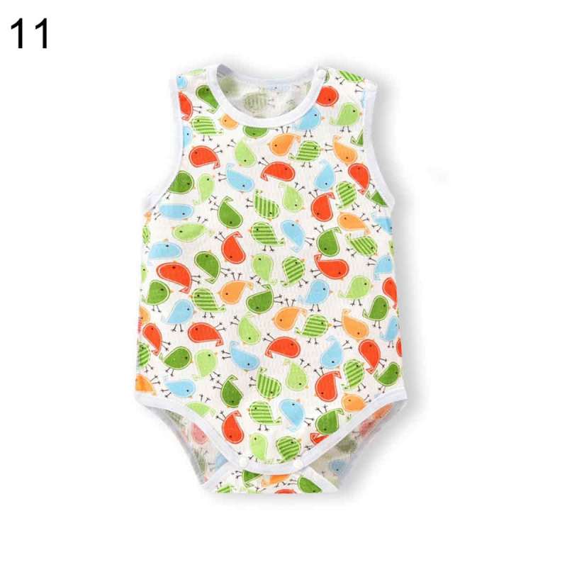 Jual Bluelans Infant Baby Girl Boy Fruit Animal Sleeveless Cotton Romper Bodysuit Tops Clothes 1 Online September 2020 Blibli Com