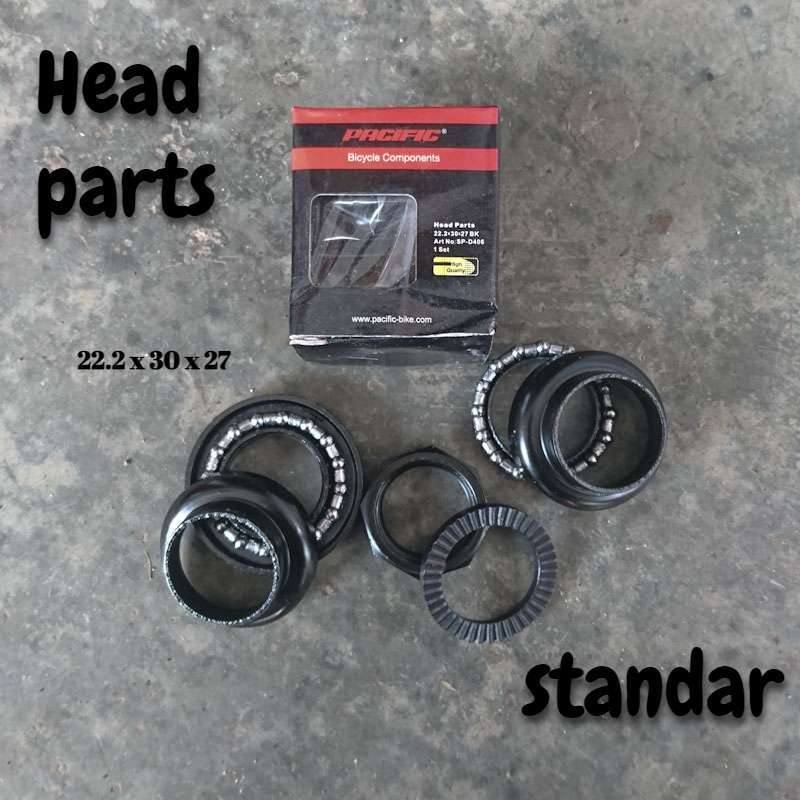 Jual Headset Head Part Komfork Pacific Standar Drat Black Di