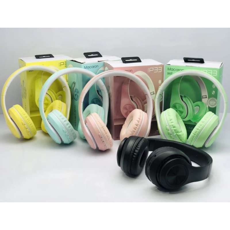 Headset hot sale bluetooth macaron