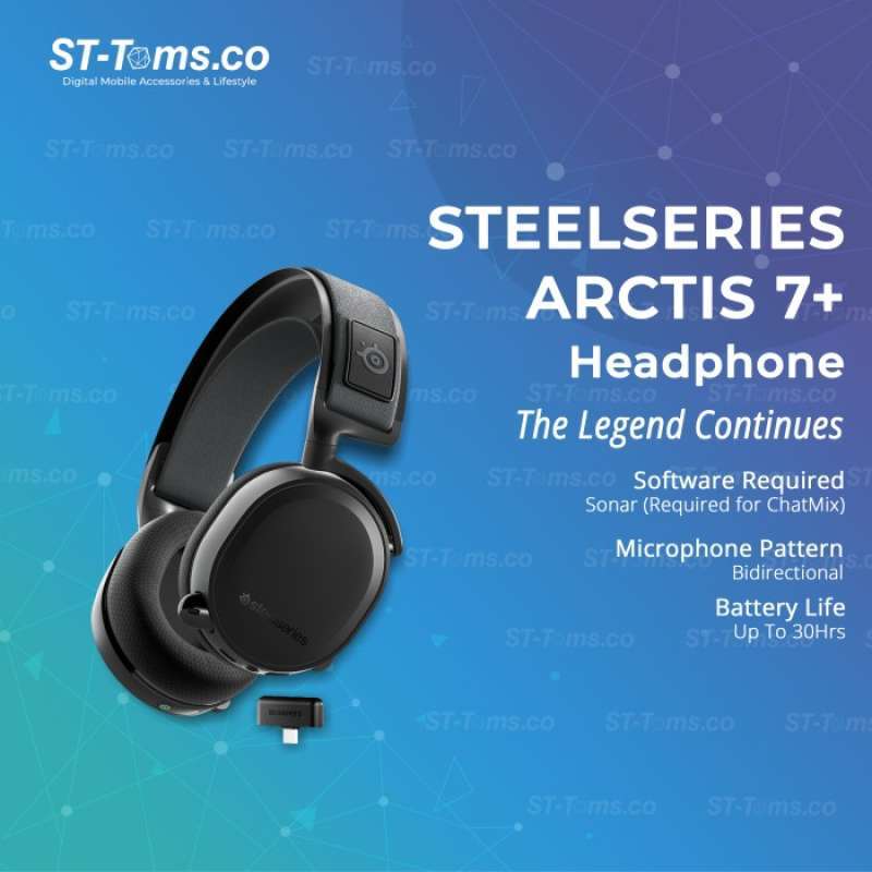 Steelseries Arctis 7 7 Plus Wireless Gaming Headphone With Chatmix