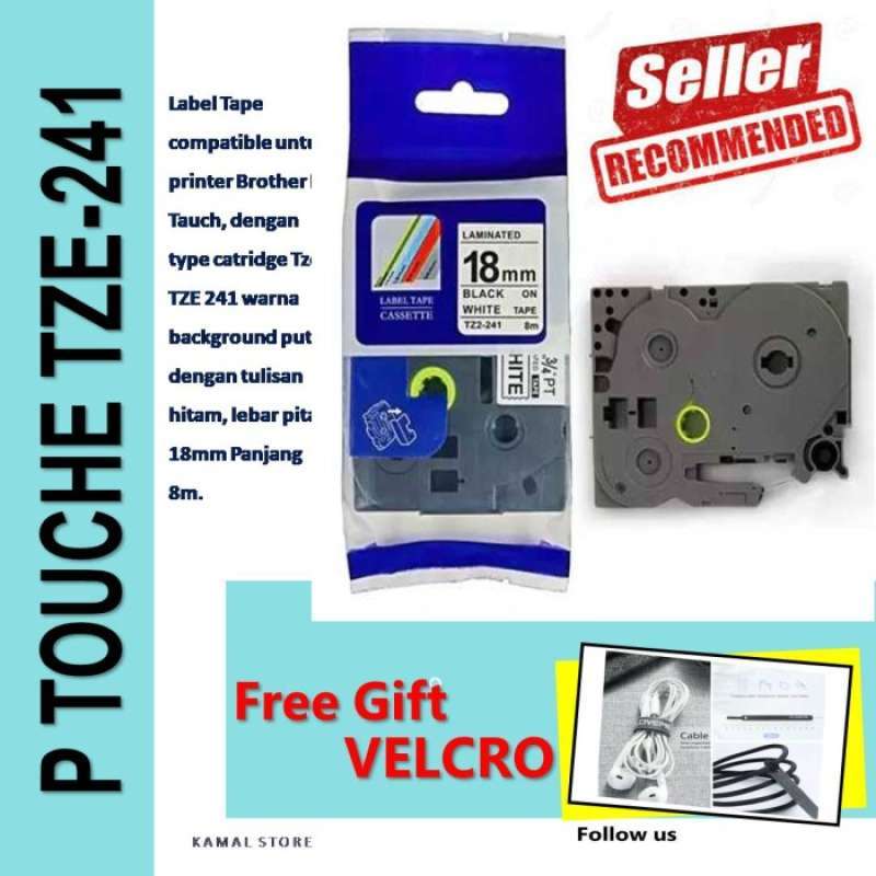 Gratis Ongkir Tze 241 P Touch Tape Label Compatible Brother