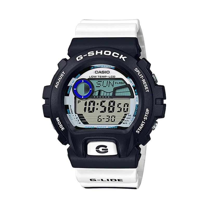Casio G Shock GLX 6900SS 1DR G Lide Digital Dial White Resin Strap MACHTWATCH