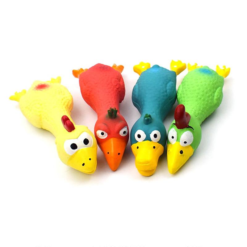 soft chicken dog toy