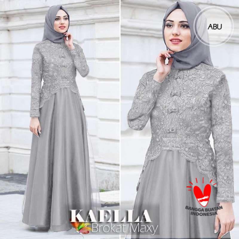 Long dress hot sale brukat hijab