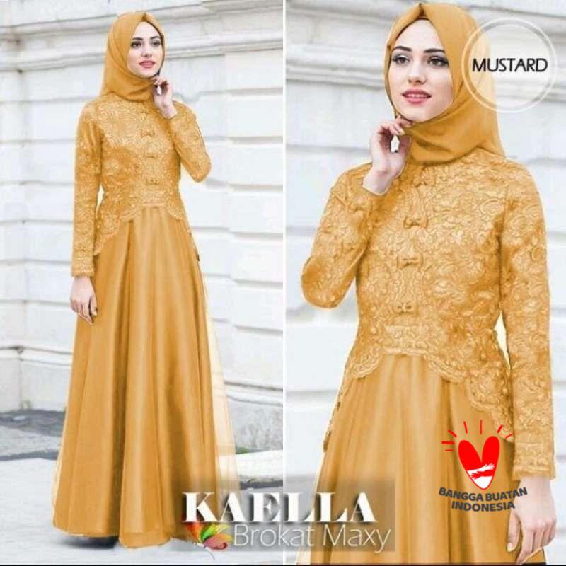 Long dress hot sale brukat hijab