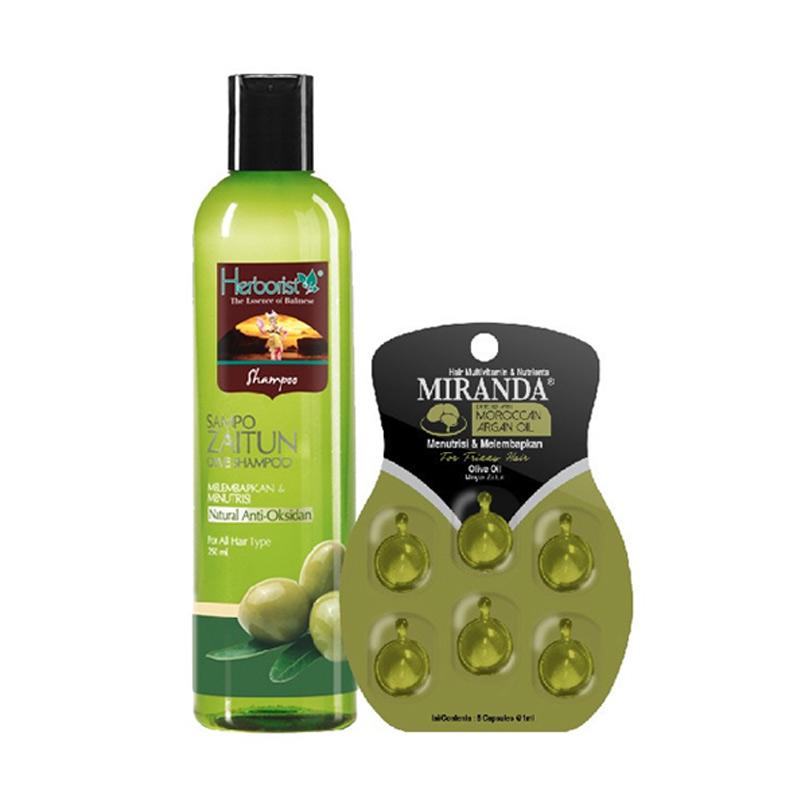 Jual Herborist Shampoo Zaitun Hair Vitamin Miranda Zaitun Set