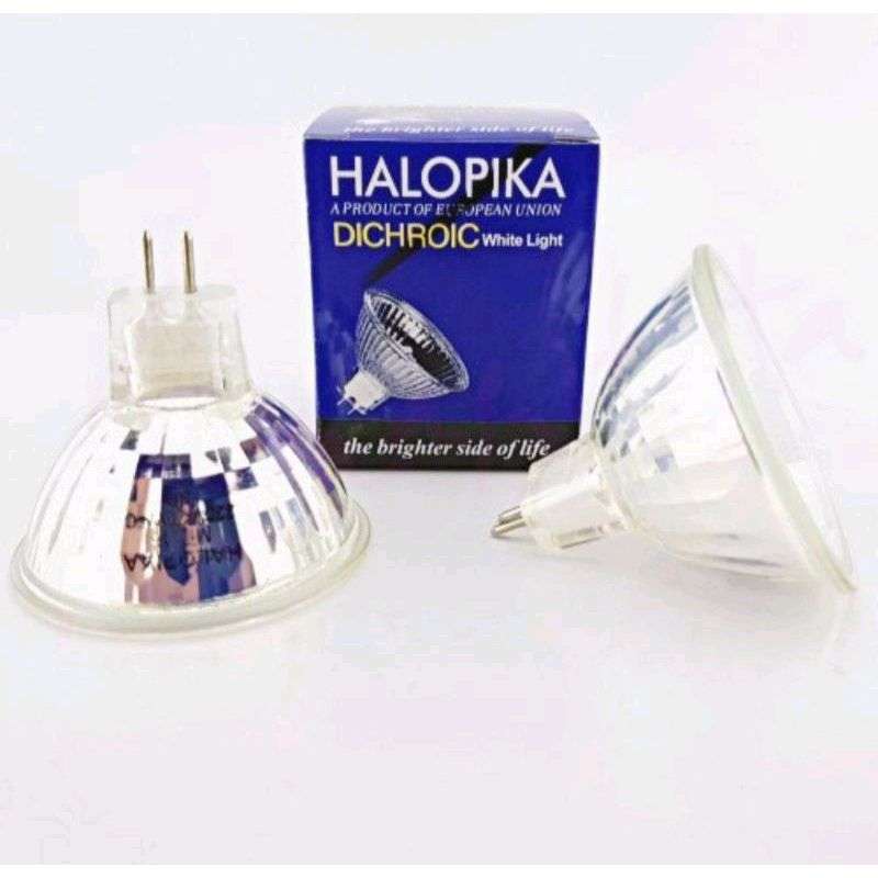 Jual LAMPU TUSUK HALOGEN HALOPIKA MR16 20W 220V LAMPU ETALASE