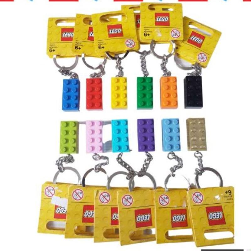 Promo Lego Keychain Brick 2x4 FREE ENGRAVE Darkblue Diskon 9