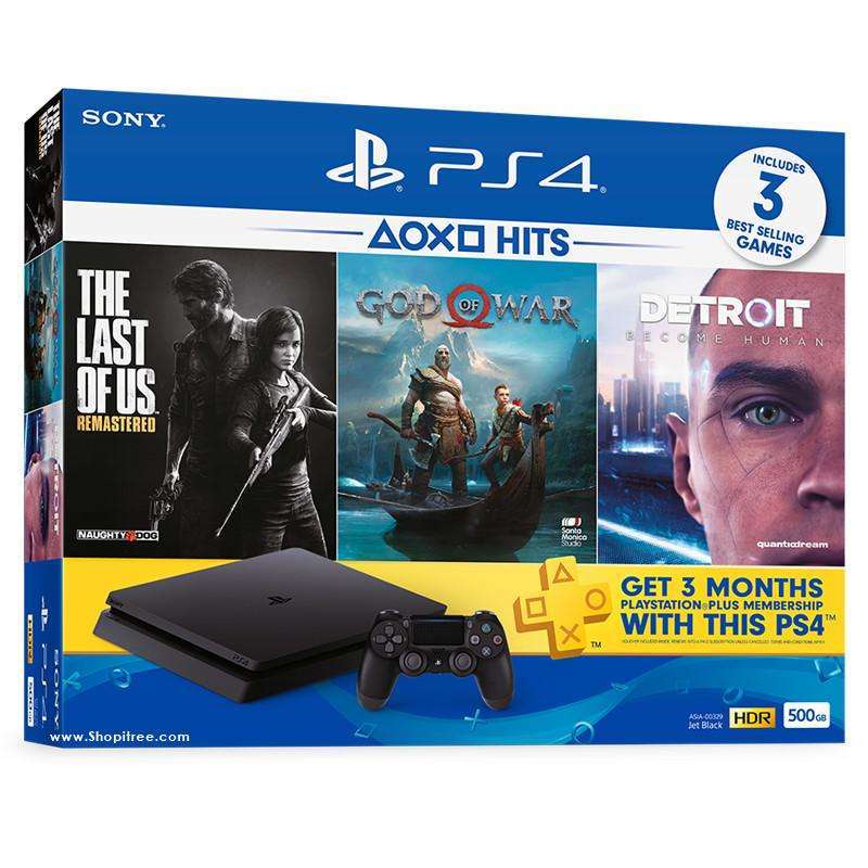 PS4 Jet Black 500GB CUH-1100A B01（Jual Playstation 4 PS 4 Slim  
