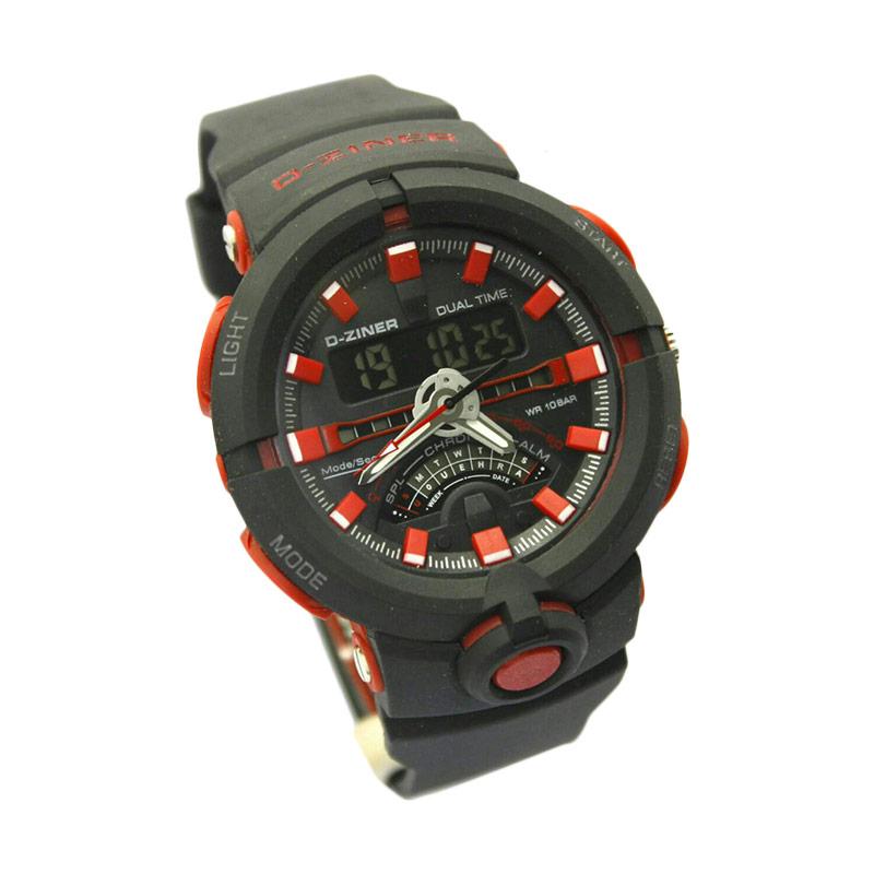 Jual D Ziner Dual Time Original Jam Tangan Pria Dz8174 Hrz13d45