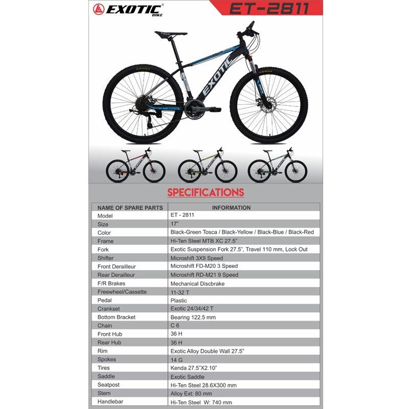 Jual Exotic Et 2811 Sepeda Mtb 29 Speed 27 5 Inch Online Juli
