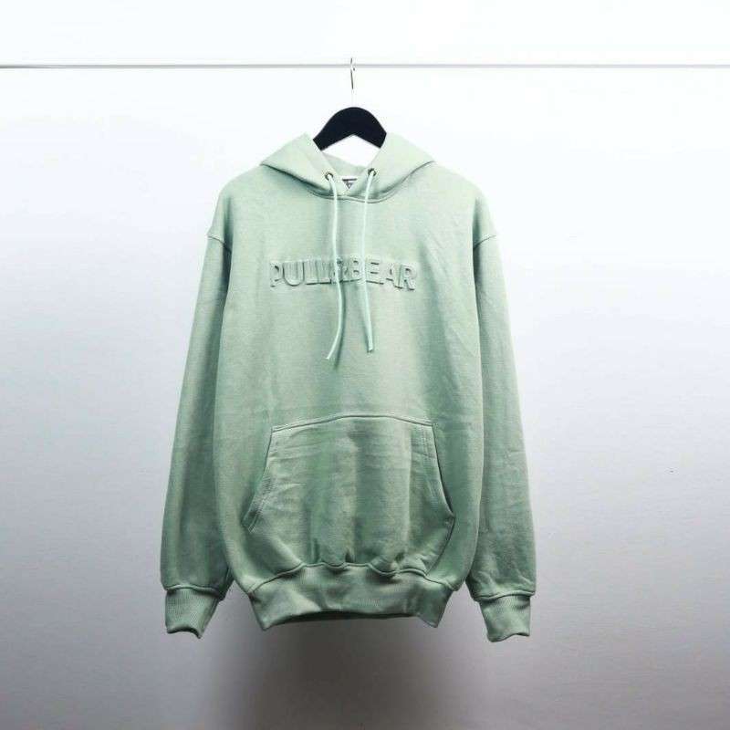 Hoodie pull on sale and bear hijau