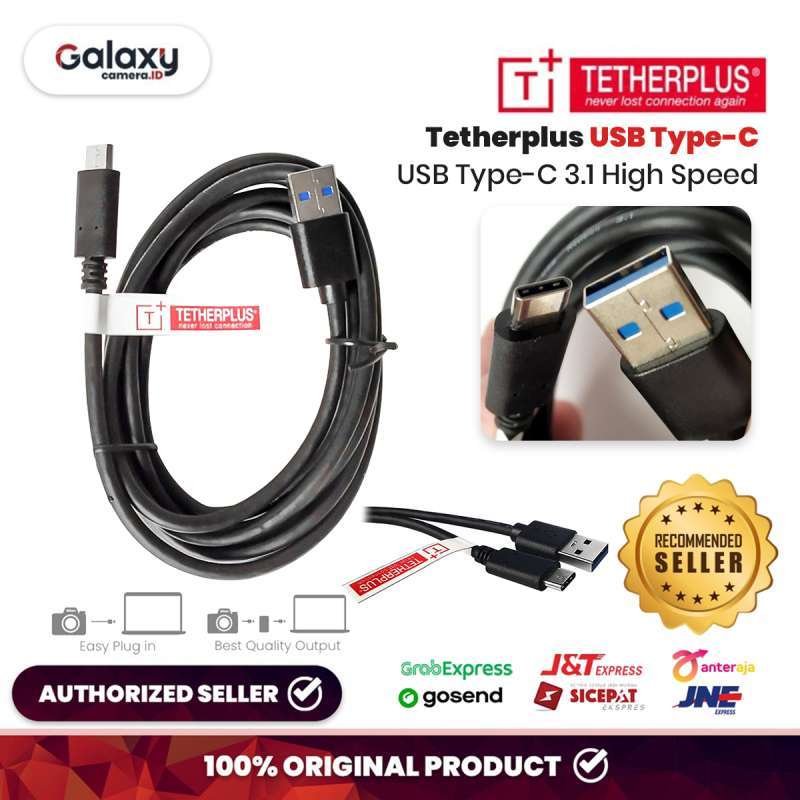 Jual Tetherplus USB Type-c 3m USB To Type C Kabel Original Di