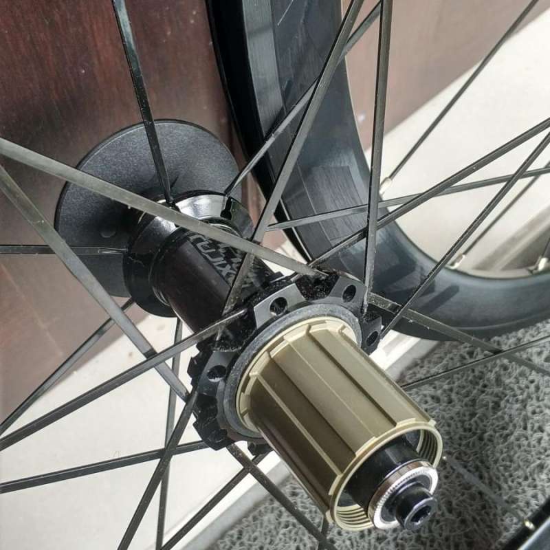 Jual Wheelset Roadbike Rujixu 40mm Alloy Hub Carbon Full Black