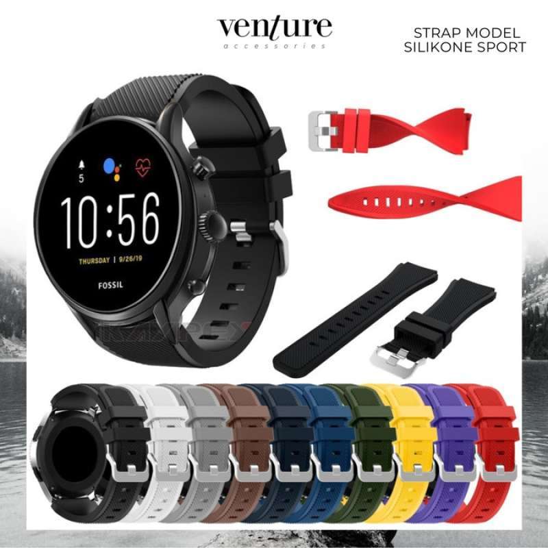 Jual TALI JAM STRAP SMARTWATCH FOSSIL GEN 4 5 22MM MODEL SPORT