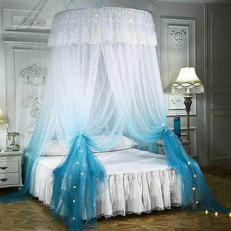 Jual H Ikea Romantic Lace Canopy Netting Mesh Curtain Round Dome Princess Bedding Net Online September 2020 Blibli Com