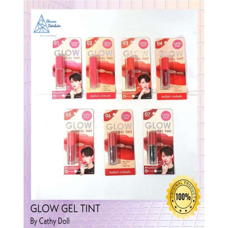 (WARNA LENGKAP) CATHY DOLL GLOW GEL TINT X BRIGHTWIN WIN METAWIN 2GETHER  THE SERIES LIP TINT