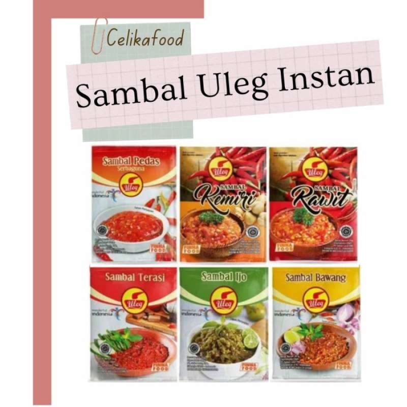 ULEG Sambal サンバル Ijo-Bawang-Terasi-380袋 SAMBAL ULEG サンバル