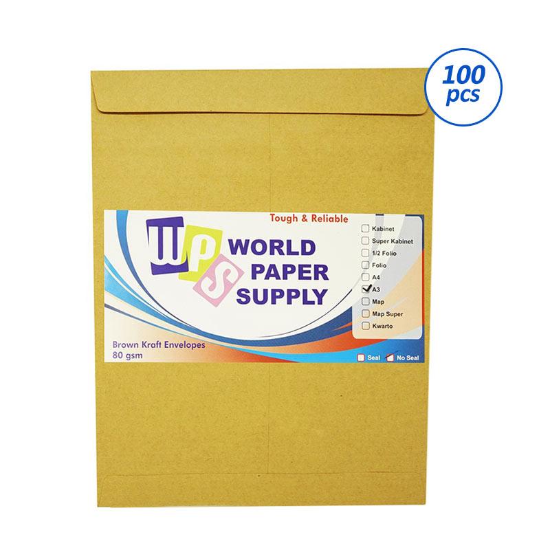 Jual Wps A3 Amplop Coklat 33 X 42 5 Cm 100 Lembar Pack Online November 2020 Blibli Com