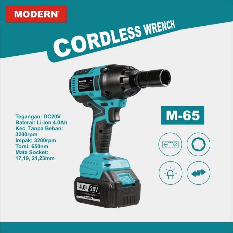Promo Bor Impact Modern M65 Bor Pembuka Baut Cordless Impact Wrench 20v Modern M 65 Diskon 5 Di Seller Pusat Teknik Id Bumijo Kota Yogyakarta Blibli