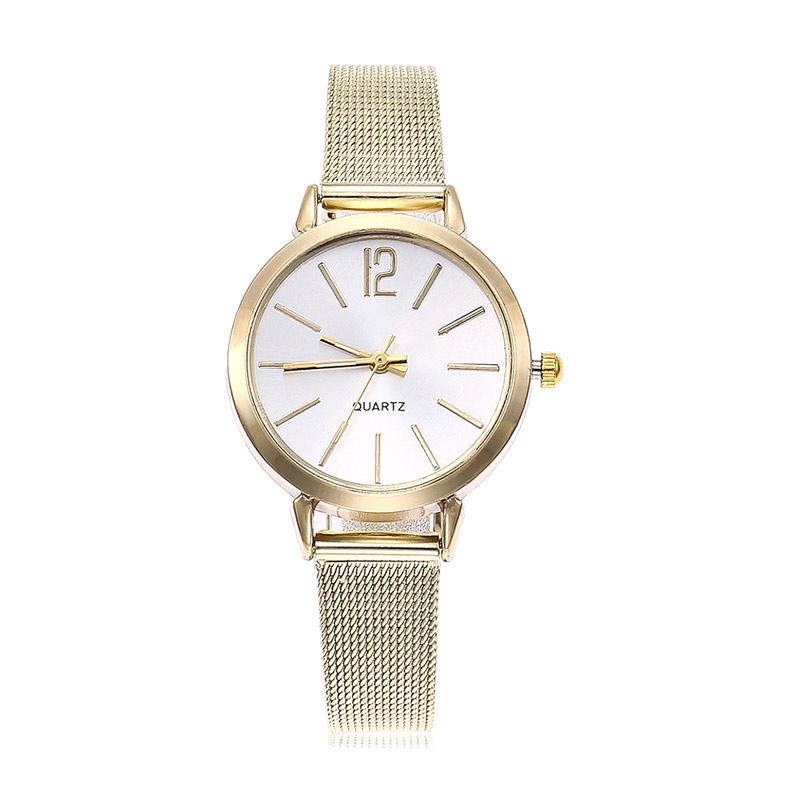 Casual quartz stainless steel band hotsell marble strap watch analog wrist watch