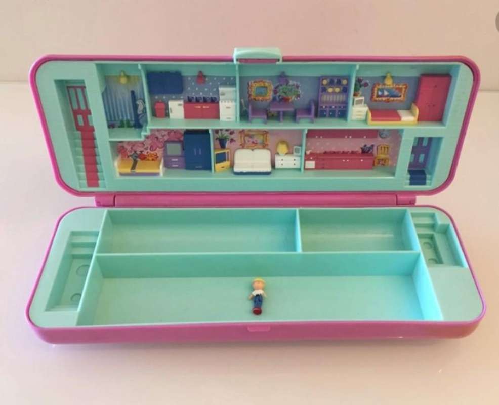 Jual Polly Pocket Vintage Rare Pencil Case Variation 1990 Bluebird