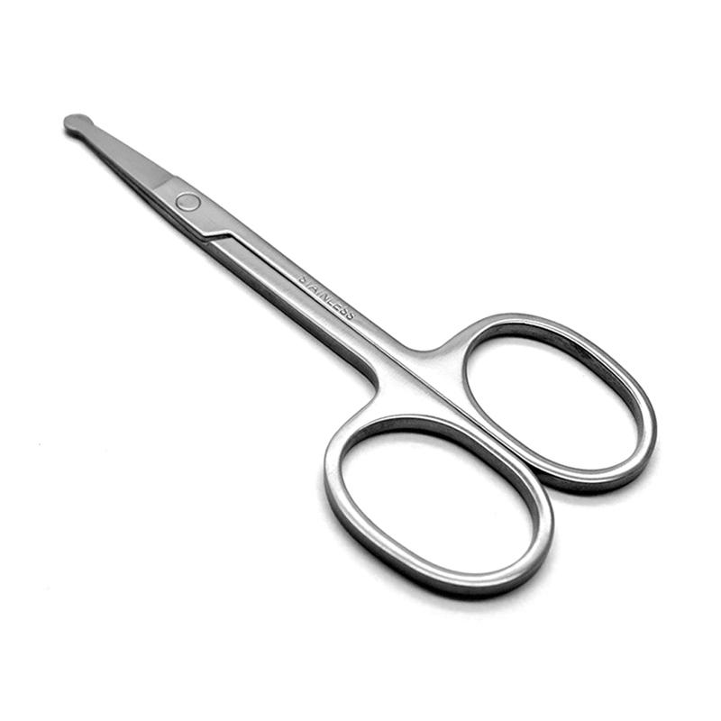 Jual Eds Stainless Steel Round Tip Scissors Beard Nose Hair