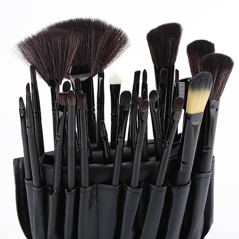 Jual Eds Natural Makeup Brush Set With Leather Storage Bag 32 Pcs Februari 2021 Blibli - 32 Pc Makeup Brush Set
