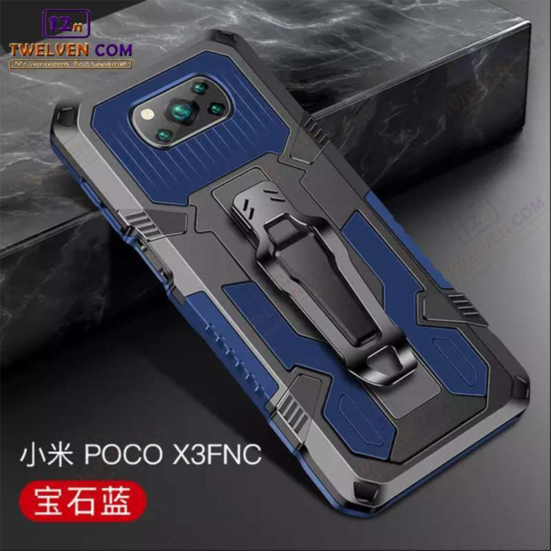 Case Shockproof Xiaomi Poco X3 X3 Pro Armor Hardcase Stand Clip