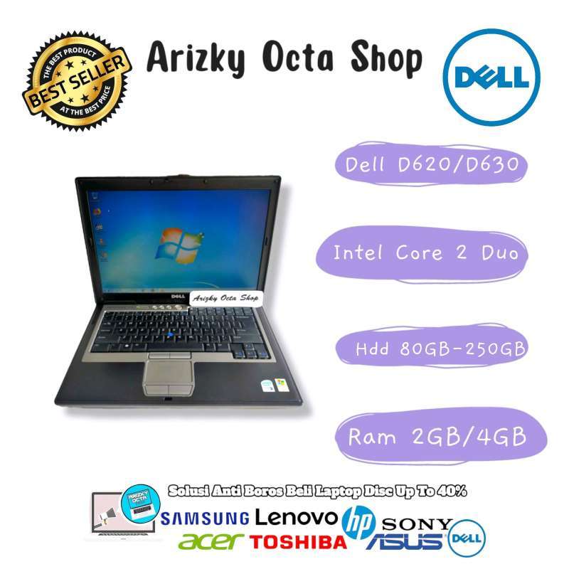 Jual Dell Latitude D620-d630 RAM 4gb Hdd 250gb Dvd Lcd 14inc