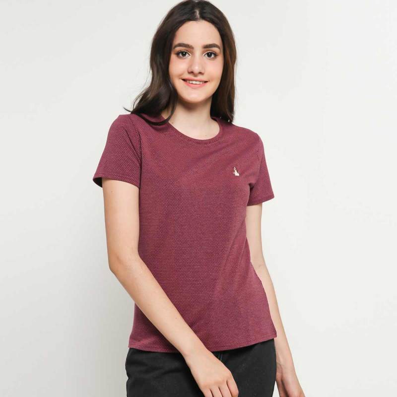 Jual Hush Puppies Ladies LA17435MR Venina T Shirt Wanita Maroon