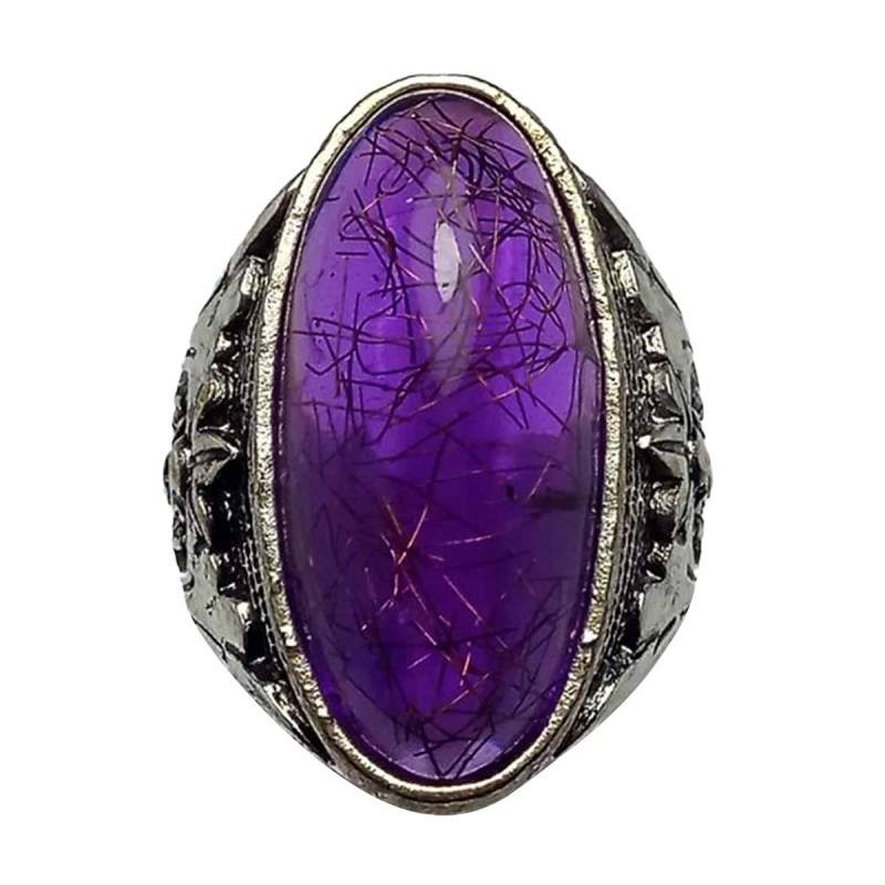 Jual Bumi Permata B416 Batu Cincin Kecubung Ungu Serat Cendana