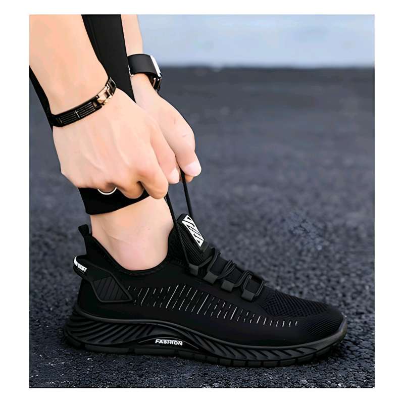 Promo Sepatu Sneakers Pria Premium 40 Hitam Diskon 28 Di Seller 3sa Sumbergirang Kab. Mojokerto Blibli
