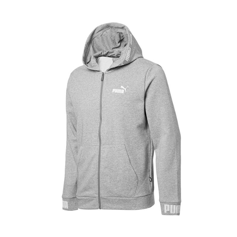 Jual PUMA Amplified Jacket Hooded Pria Gray XL di Seller
