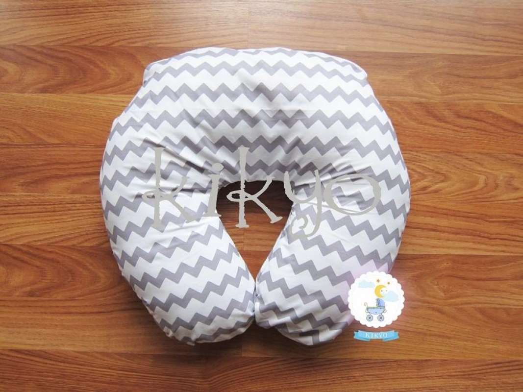 Jual Bantal menyusui grey chevron bansui kikyo nursing
