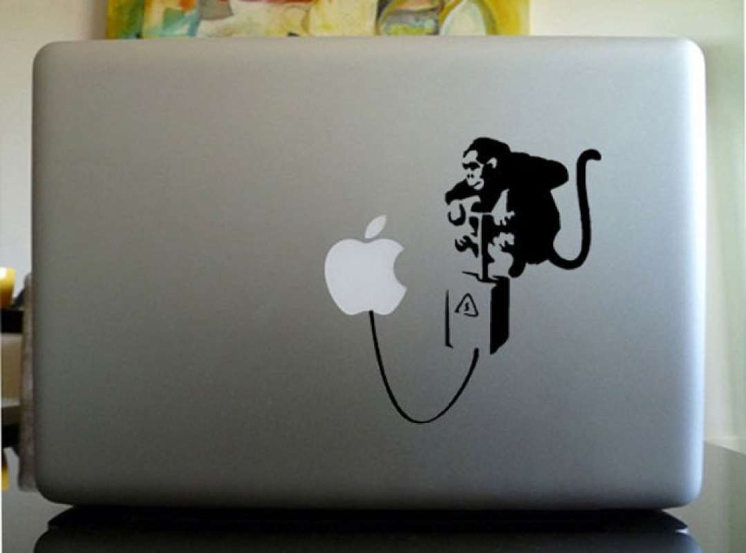 Banksy Monkey Macbook Aufkleber