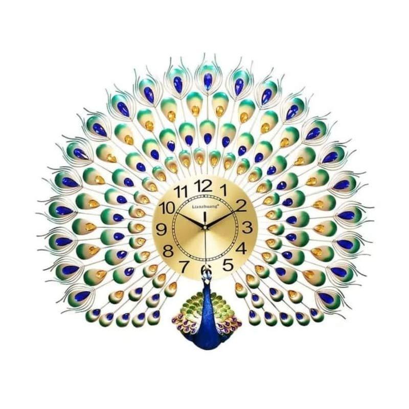 Jual Handycraft Istana Burung Merak Gaya Floral International Jam