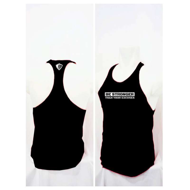 Kaos Kutang Singlet Gym Be Stronger Bodyfit