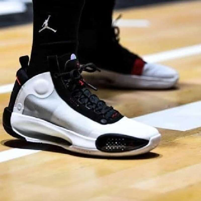 Jual Sepatu Basket Nike Air Jordan 34 White Black Air Jordan
