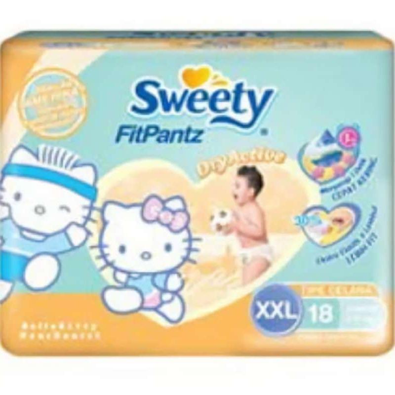 Jual DIAPERS SWEETY FIT PANTS XXL 18 di Seller Toko Progo