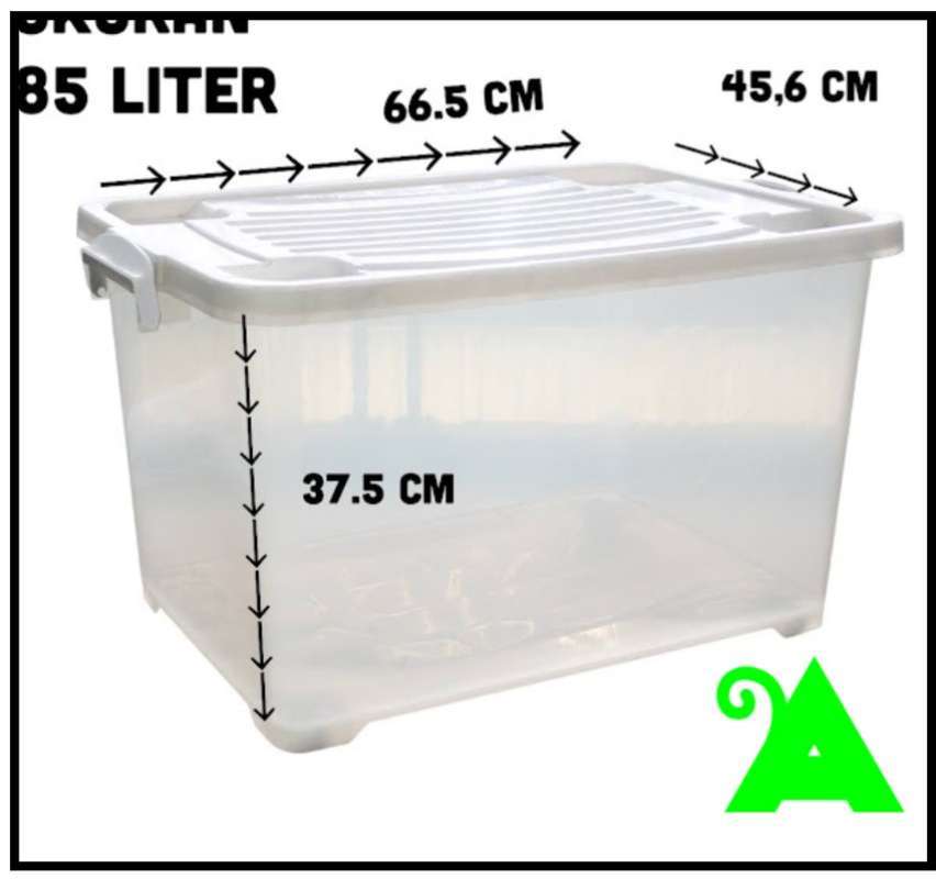 Jual Container Box Transparan 85 Liter B85 Ar Di Seller Agn store Linggajaya Kota Tasikmalaya Blibli