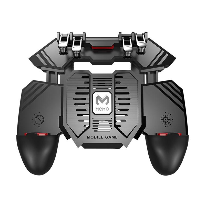 iit iit ak77 mobile game controller wireless gaming trigger with dual cooling fans for pubg