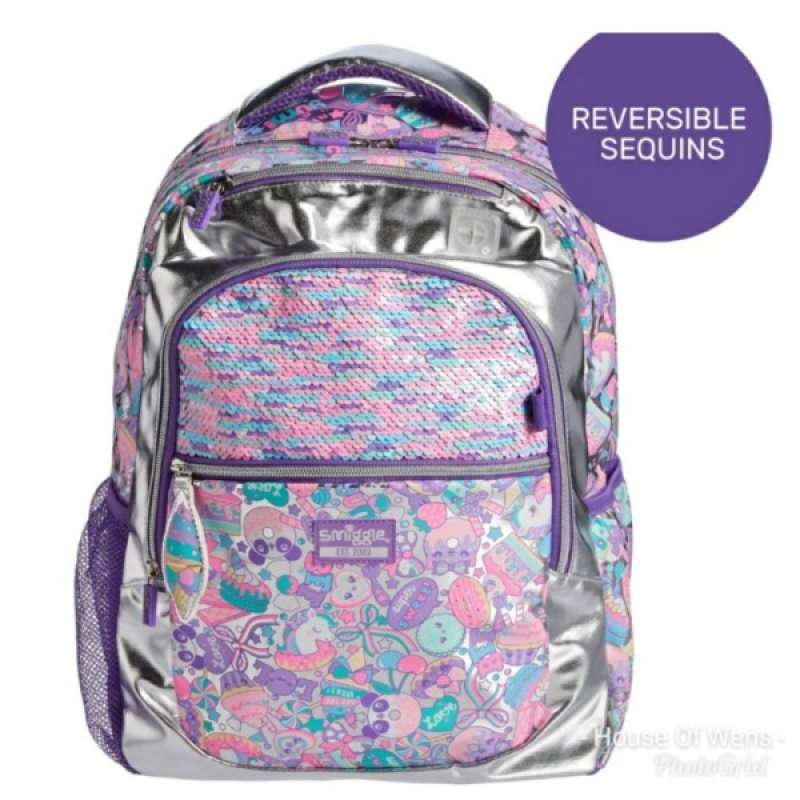 Jual SMIGGLE FLASHY SEQUIN BACKPACK TAS BACKPACK SMIGGLE di