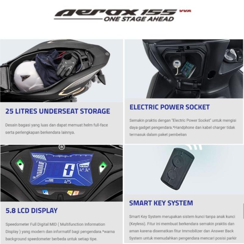 Jual Yamaha Aerox 155 Vva S Version 2020 Otr Jawa Timur Online Desember 2020 Blibli