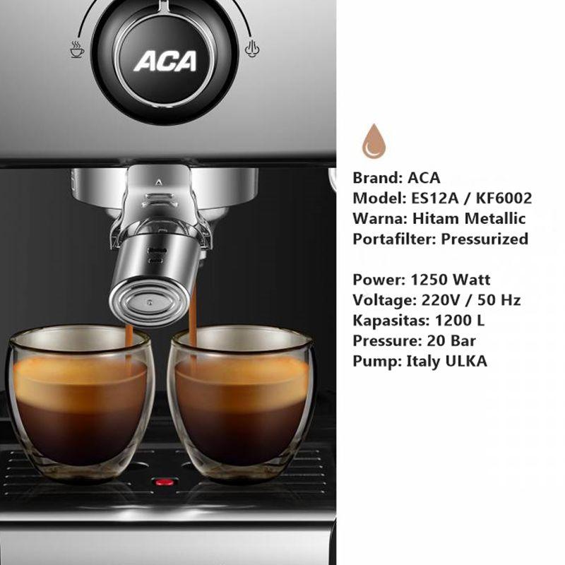Jual Aca Kf0062 Semi Automatic Espresso Coffee Maker Mesin Kopi Online Oktober 2020 Blibli Com